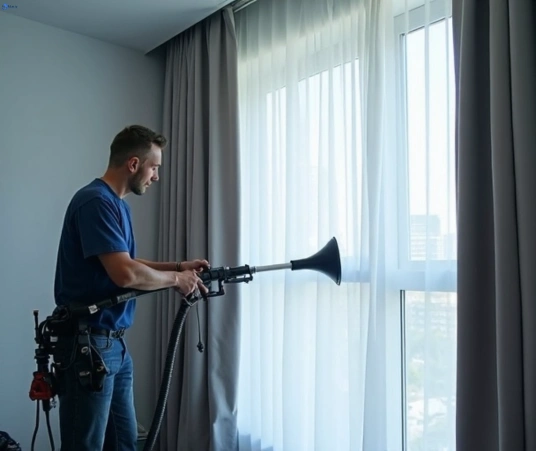 Professional drapes cleaning process tools Matty Curtain Cleaning bellmere