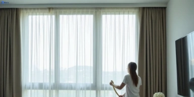 Delicate sheer drape cleaning bellmere Matty Curtain Cleaning